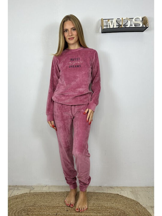 Paco & Co Winter Women's Pyjama Set Magenta