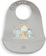 Interbaby Αδιάβροχη Σαλιάρα Σιλικόνης Grey για ...
