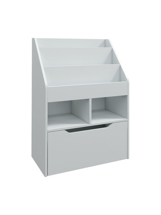 Bibliotecă pardoseală Lemn Gri 60x29.9x90cm