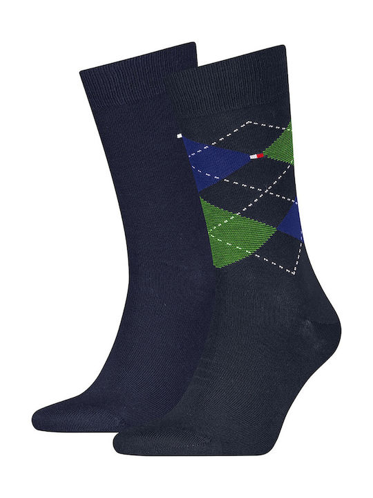 Tommy Hilfiger Bărbați Șosete Blue Marine 2Pachet