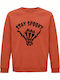 Sweatshirt Unisex Organic " Stay Spooky Halloween Horror Fan " Sweet Orange