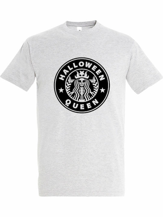 T-shirt Унисекс "Halloween Queen" Сив