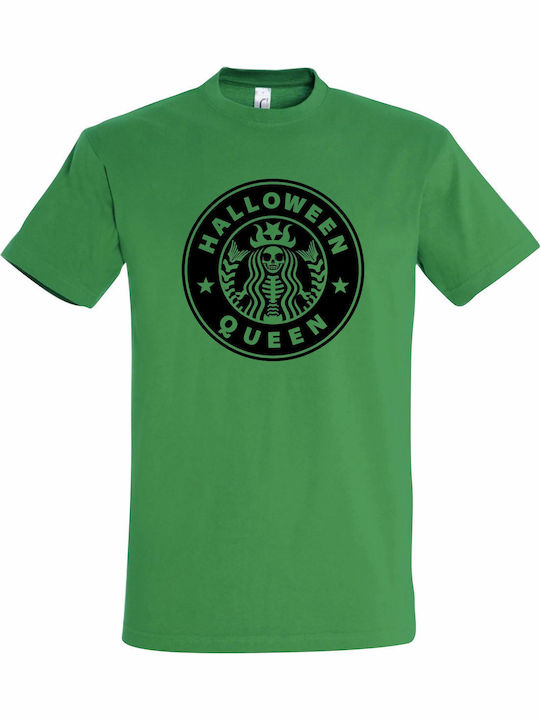 T-shirt Унисекс "Halloween Queen" Зелен