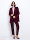 Damen Bordeaux Anzug