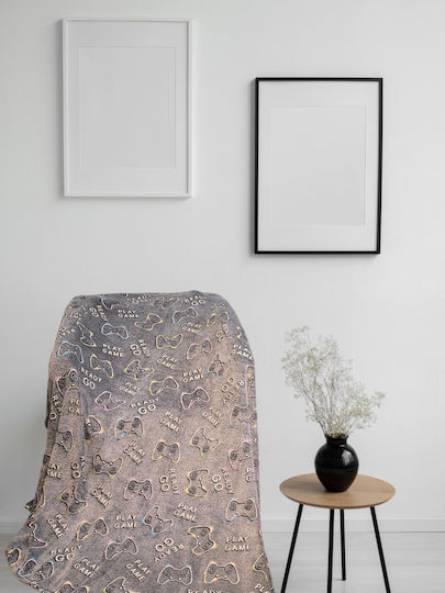 Blanket Fleece Glowing Grey 200x150cm