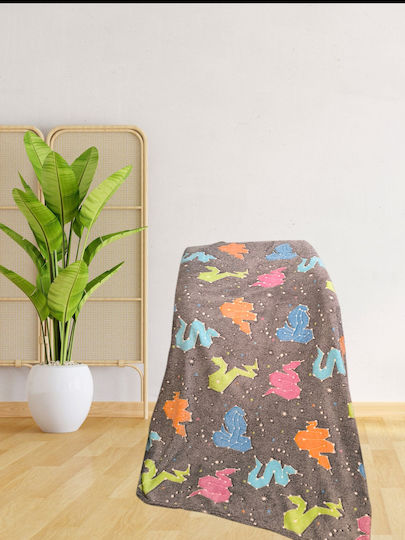 Blanket Fleece Glowing Gray 200x150cm
