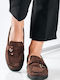Γυναικεία Loafers σε Καφέ Χρώμα