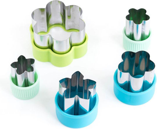 Lekkabox Stainless Steel Flower Cutters 5 Pieces