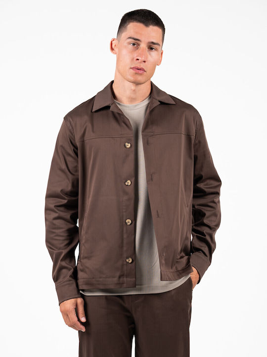 Vittorio Artist Μακρυμάνικo Overshirt Brown