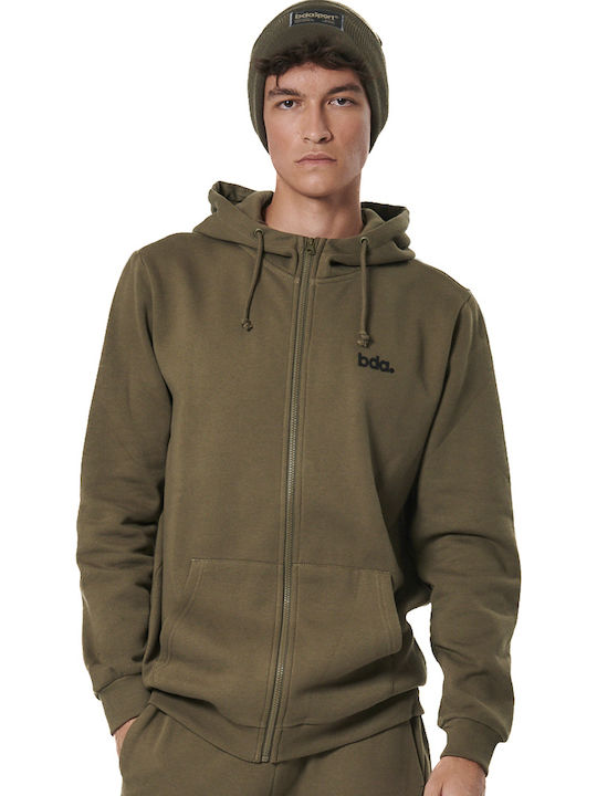 Body Action Green Hoodie Cardigan