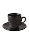 GTSA Φλιτζάνι Espresso από Πορσελάνη Μαύρο 70ml