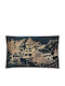 Fylliana Christmas Decorative Pillow Rectangular Blue 30x50cm