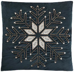 Fylliana Blaues Weihnachtsdekoratives Kissen