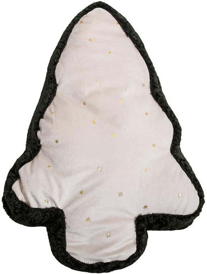 Fylliana Decorative Christmas Tree Pillow Fylliana Fl314 Beige-Green-Gold 31x45x6cm