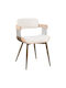 Cameo Dining Room Metallic Chair Bronze-white-wash-beige 53x49.5x75.5cm