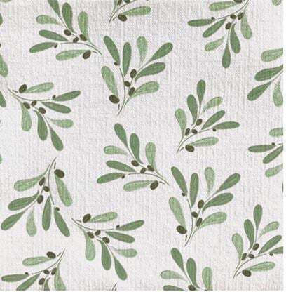 Party Napkins Cocktail Olives Olivier 12.5x12.5cm Francoise Paviot 20 Pieces