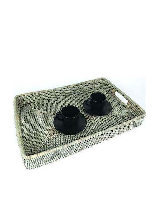 Rectangular Serving Tray in Beige Color 45x60x6cm GG809 1pcs