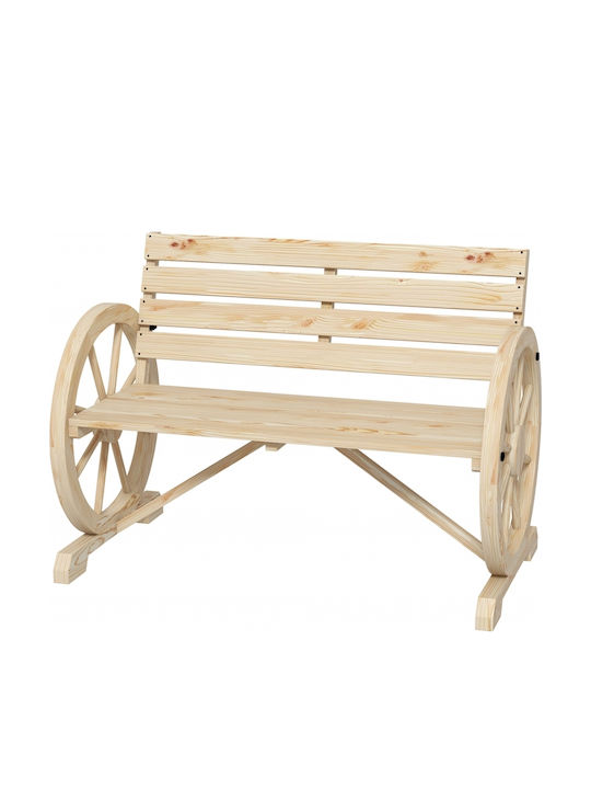 Παγκάκι Εξωτερικού Χώρου Ξύλινο 105.5x56x79cm
