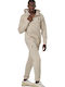 Cargo Jogginghose Mit Elastik Beige
