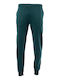 Cuffed Leg Sweatpants with Elastic Green
