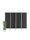 Costway Decorative Room Divider Metal Coffee 221x188cm
