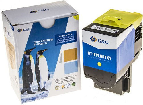 G&g Premium Yellow Toner Lexmark 80c2sy0 2k
