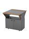 Birou Din Lemn Gri 70x83x75cm
