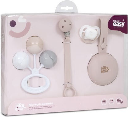 Interbaby Baby Gift Set for Babies Pink 4 Pieces