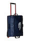 The North Face Base Camp Voyager Cabin Suitcase Navy Blue With 4 Wheels Height 54.6cm