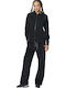 Women's Sweatshirt Jacket Hooded Black