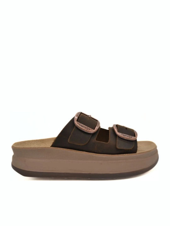 Fantasy Sandals Zefi Leather Women's Flat Sanda...