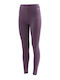 Women's Long Training Legging High Waisted Purple