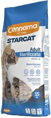 Cennamo Starcat Dry Food for Sterilized Cats with Fish / Herring 15kg