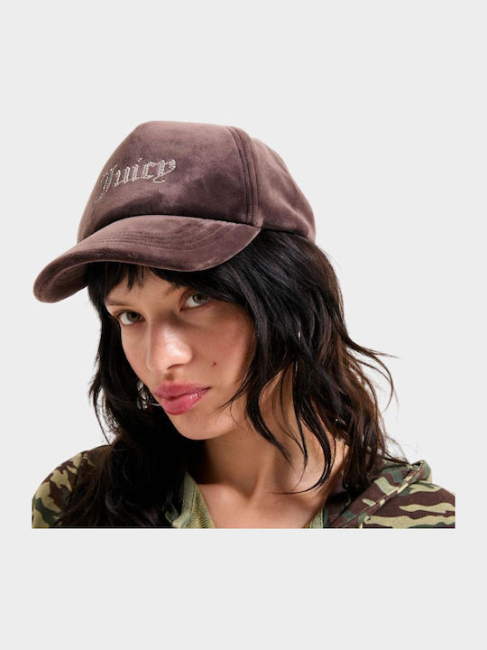 Καπέλο Juicy Couture Velour Diamante Baseball Cup Jcawh224702-193 Καφέ