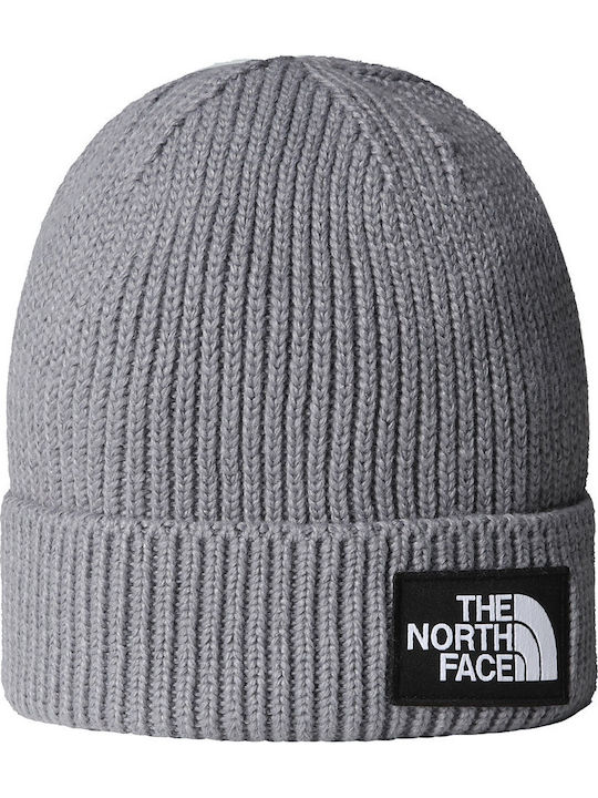 Beanie Unisex Beanie with Rib Knit in Gray color