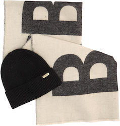 Barbour Beanie Γυναικείος Σκούφος με Rib Πλέξη σε Γκρι χρώμα