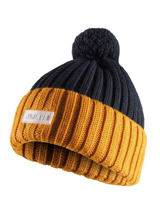 Matind Beanie Γυναικείος Σκούφος Πλεκτός σε Κίτρινο χρώμα
