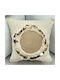 Aberto Design Decorative Pillow Case Ket 100% Cotton Beige 43x43cm