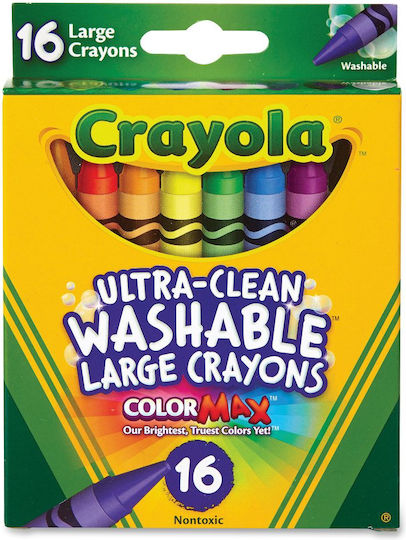 Crayola Washable Wax Crayons 16 Colors