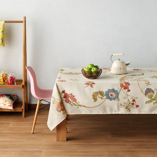 Kentia Tablecloth Pavone Beige-multi 135x180cm