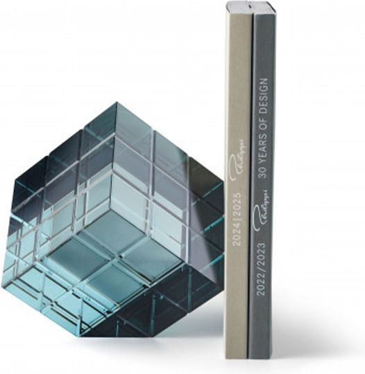 Book End Holder Tara 292004 10.16x10.16x10.16cm Clear Green Philippi Crystal