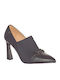 Leather Black High Heels