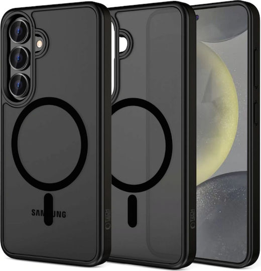 Tech-Protect Magmat Back Cover Silicone / Plastic 2mm Black (Galaxy S25 FE)
