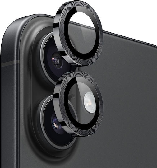 Protecție Protecție Cameră Tempered Glass Black pentru iPhone 17