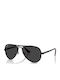 Ray Ban Unisex Sunglasses with Black Metal Frame and Black Polarized Lens RB3925 002/48