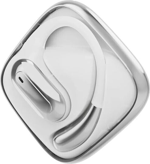Gembird OWS-01-W Offenes Ohr Bluetooth-Freisprecheinrichtung Kopfhörer mit Ladeetui Weiß