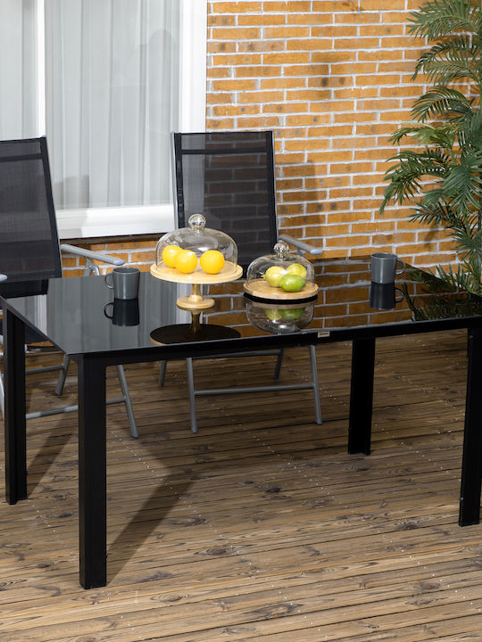 Tisch Stabil Black 150x90cm