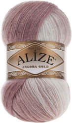 Alize Angora Gold Μεικτό Ροζ Λευκό 100m 550gr