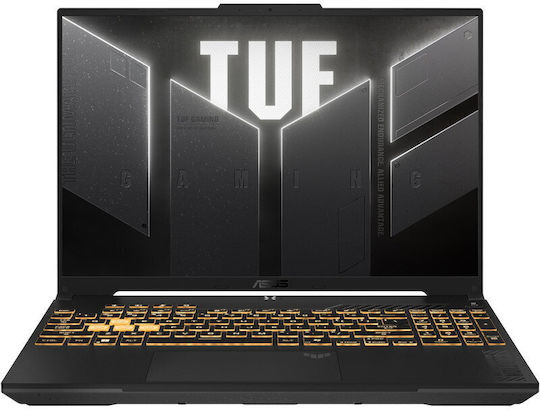 Asus TUF Gaming F16 FX607VJ-RL080 16" FHD+ 144Hz (Nucleu 5-210H/16GB/512GB SSD/GeForce RTX 3050/No OS) Mecha Gray (Tastatură US)