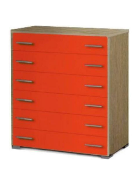 Comoda pentru Dormitor Δρύς-κόκκινο 90x45x108buc